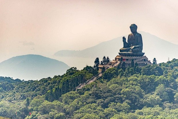 Ngôi đền cổ kính với kiến trúc truyền thống tại Hong Kong