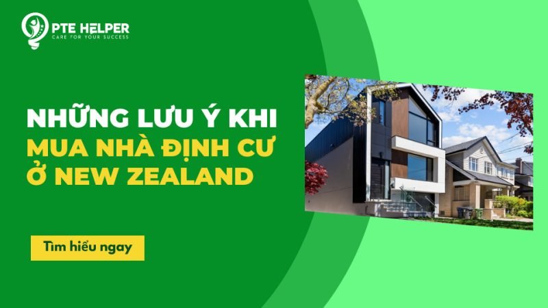 Ngôi nhà hiện đại với cảnh quan xanh tại New Zealand, biểu tượng cho việc mua nhà định cư New Zealand