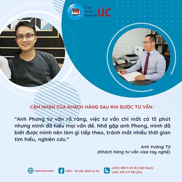 Người nhập cư Úc thành công với visa diện tay nghề