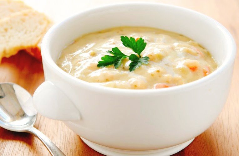 Súp sữa ức gà
