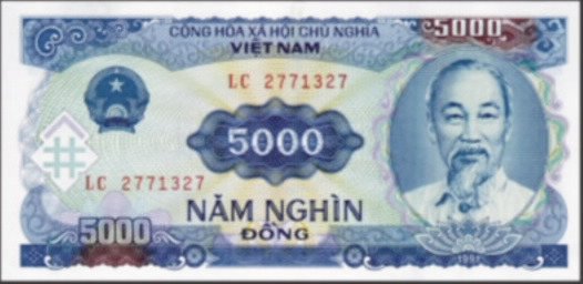 Ký Hiệu Tiền Việt Nam: Giải Mã Đồng Tiền Quốc Gia Tờ tiền 5.000 Đồng cotton, một trong những mệnh giá tiền giấy cũ của Việt Nam vẫn còn giá trị