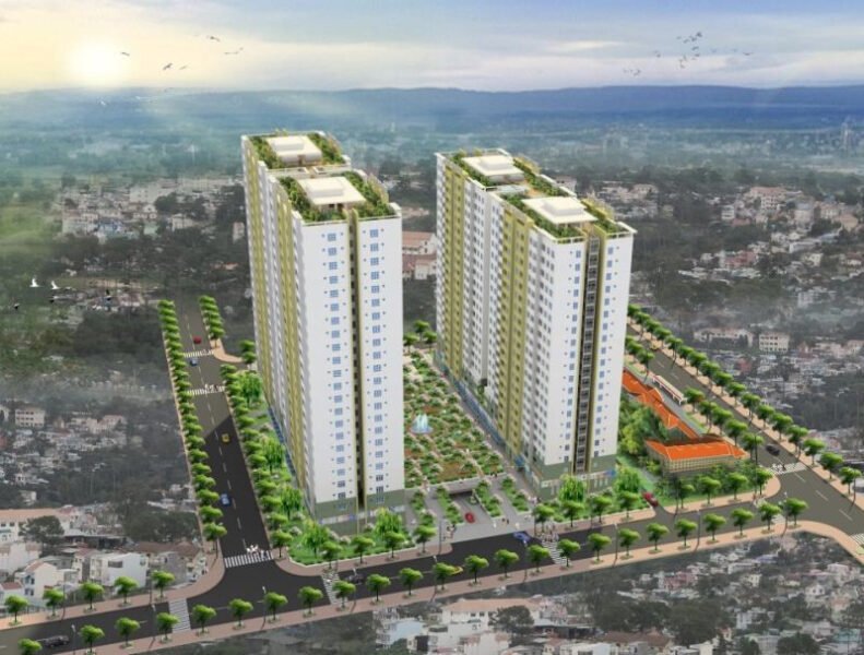 Toàn cảnh dự án khu tái định cư Phú Mỹ 2 hiện đại