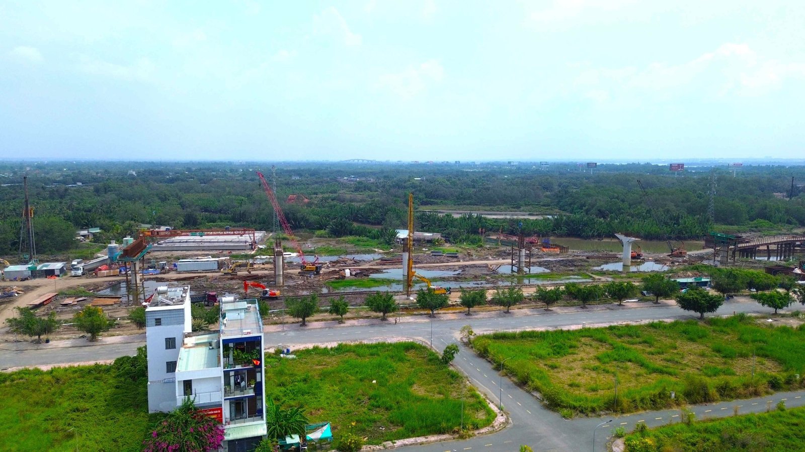 Toàn cảnh dự án Vành Đai 3 đang thi công tại TP Thủ Đức