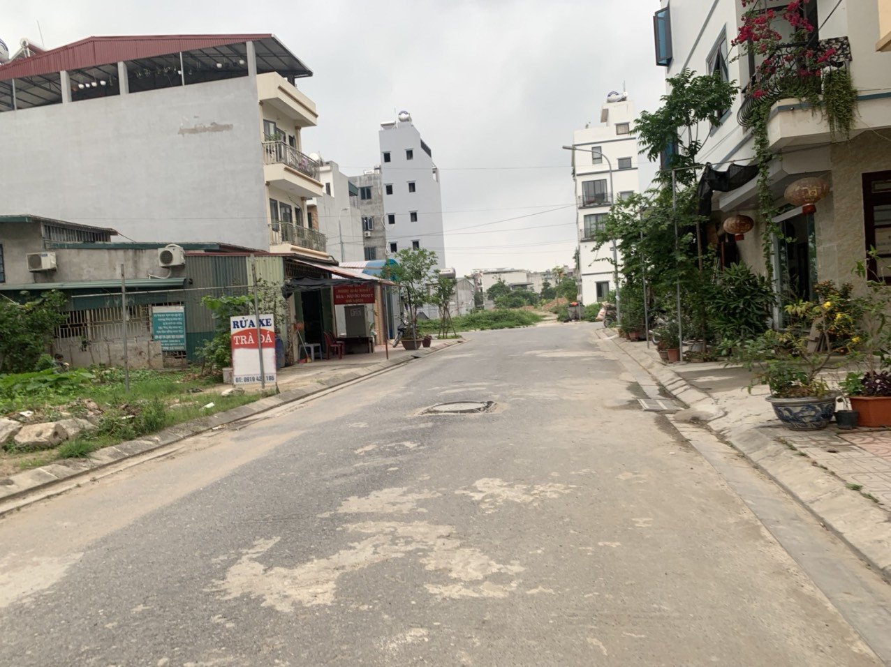 Bản đồ hoặc hình ảnh thể hiện quy hoạch các dãy nhà và đường nội khu tại khu tái định cư