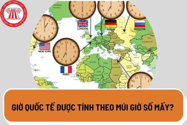 Bản đồ thế giới hiển thị các múi giờ khác nhau