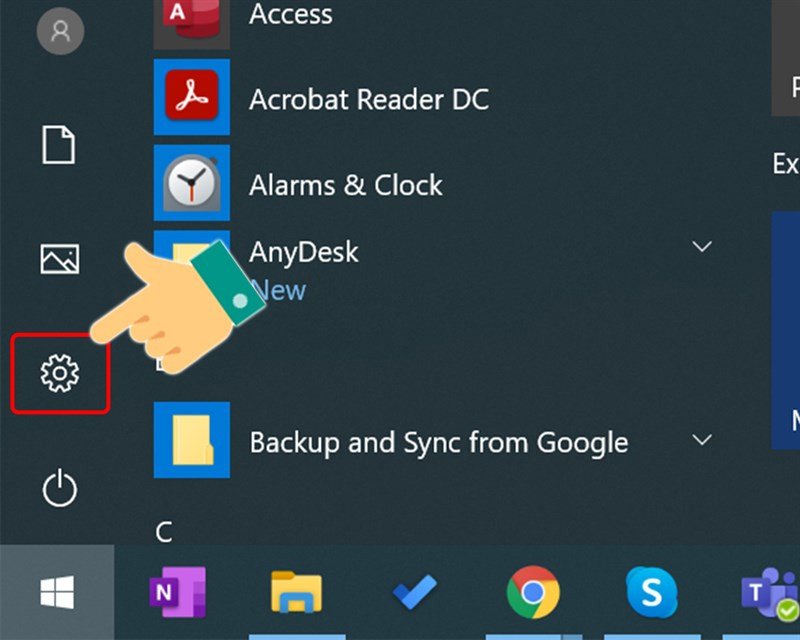 Cách mở Settings để điều chỉnh múi giờ và định dạng thời gian trên Win 10