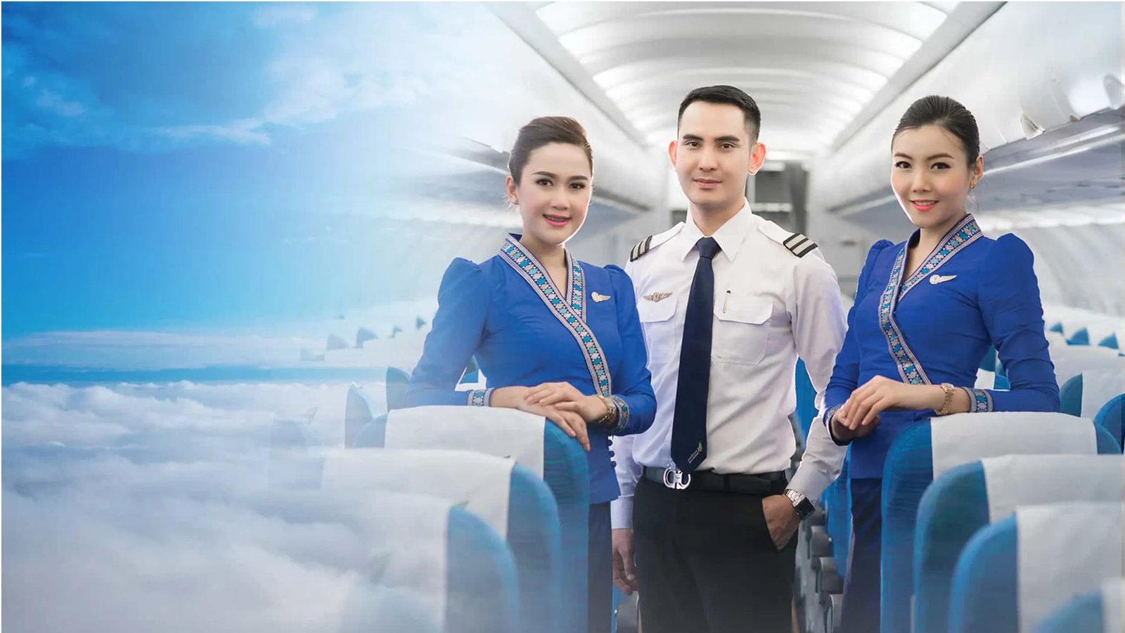 Đội ngũ tiếp viên chuyên nghiệp của Lao Airlines, mang đến trải nghiệm bay thoải mái trên các chuyến bay đến Lào.
