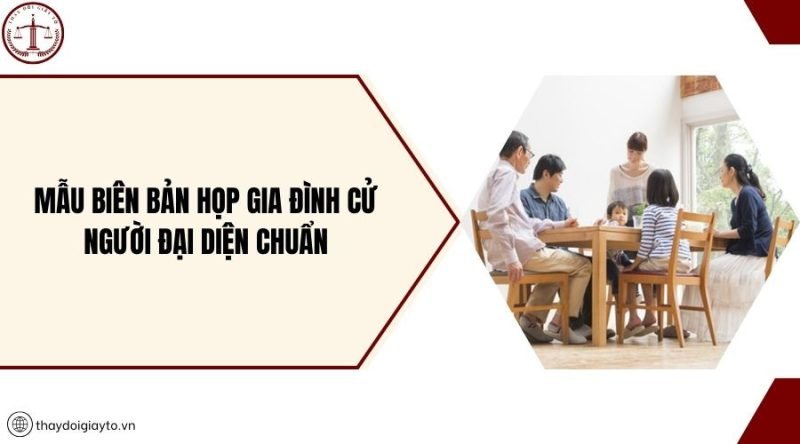 Gia đình họp mặt bàn bạc về việc cử người đại diện thực hiện các thủ tục pháp lý