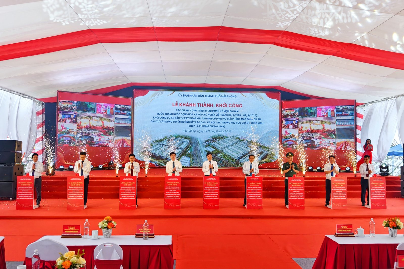 Nghi thức khởi công chính thức khu tái định cư phục vụ tuyến đường sắt tại Hải Phòng