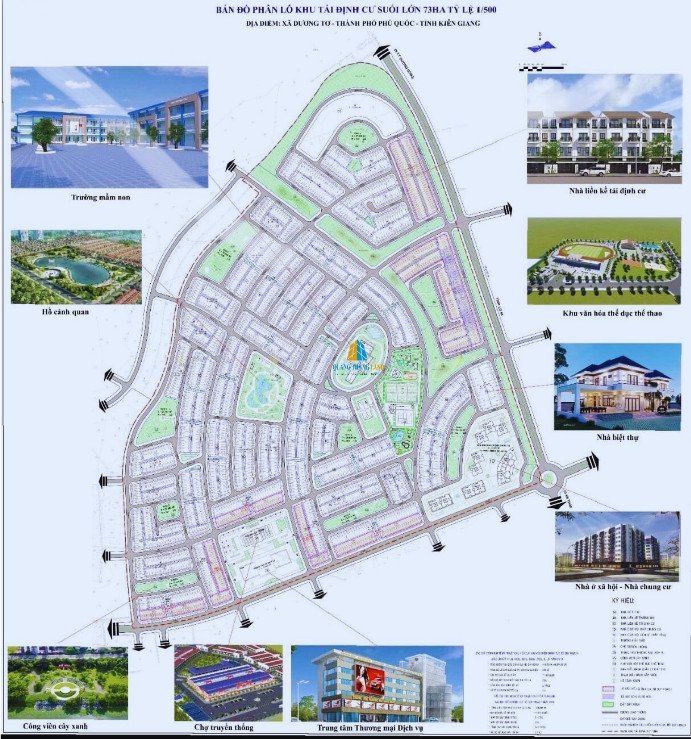 Thiết kế cảnh quan và tiện ích nội khu tái định cư Suối Lớn