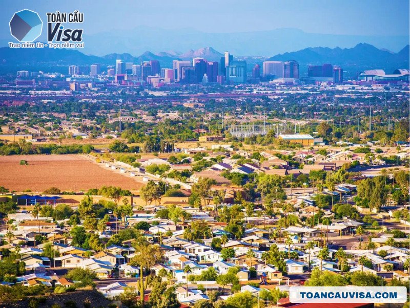 Trung tâm đô thị sầm uất của Phoenix, thủ phủ bang Arizona