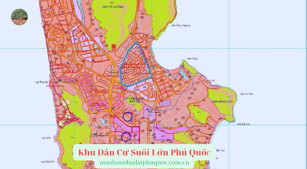 Vị trí chiến lược của khu tái định cư Suối Lớn trên bản đồ Phú Quốc