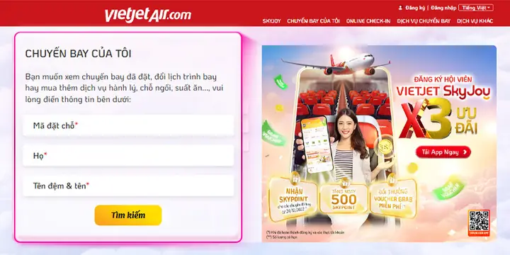 Kiểm Tra Tình Trạng Chuyến Bay Của Vietjet Air: Kiểm Tra Tình Trạng Chuyến Bay Của Vietjet Air: