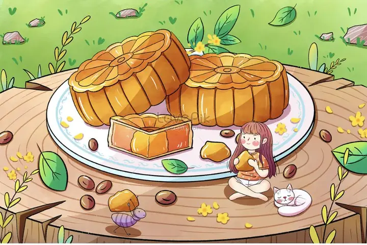 15+ Mẫu Vẽ Bánh Trung Thu Đẹp Mắt, Dễ Thương
