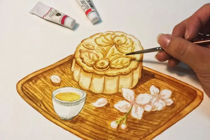 15+ Mẫu Vẽ Bánh Trung Thu Đẹp Mắt, Dễ Thương