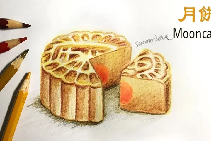 15+ Mẫu Vẽ Bánh Trung Thu Đẹp Mắt, Dễ Thương