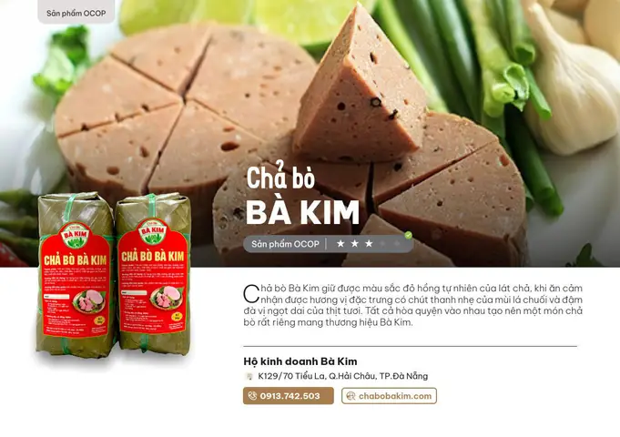 Cha Bo Ba Kim San Pham Ocop Da Nang