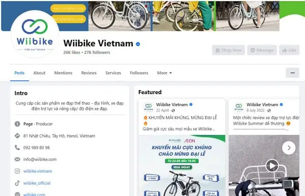 Top Đơn Vị Cho Thuê Xe Điện Hà Nội Uy Tín, Giá Tốt Fanpage Facebook Của Wiibike Hà Nội