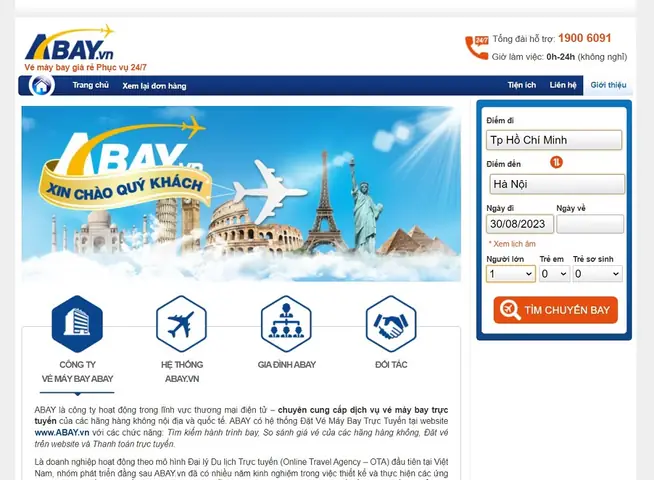 Cách tìm giá vé máy bay trực tuyến tốt nhất hiện nay Abay