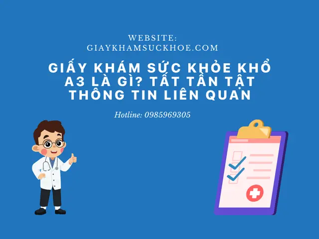 Giấy Khám Sức Khỏe Khổ A3 Là Gì?