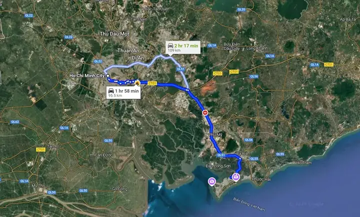 How Far Is It From Saigon To Vung Tau (km)?