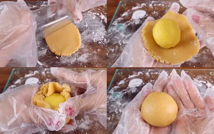 Bước 3: Nặn Bánh Và Tạo Hình Bánh Trung Thu