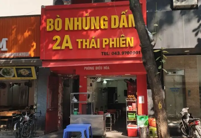 Quán Bò Nhúng Dấm Số 2a Đường Thái Phiên Quán Bò Nhúng Dấm Số 2a Đường Thái Phiên