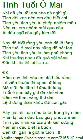 Lời Bài Hát "tình Tuổi Ô Mai": Bài Học Cho Người Mới Xin Visa Du Lịch Lời Bài Hát "tình Tuổi Ô Mai": Bài Học Cho Người Mới Xin Visa Du Lịch