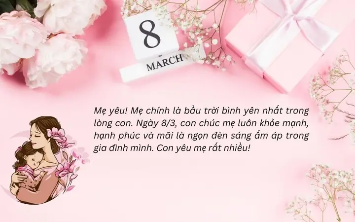 Lời Chúc 8/3 Cho Mẹ Lời Chúc 8/3 Cho Mẹ