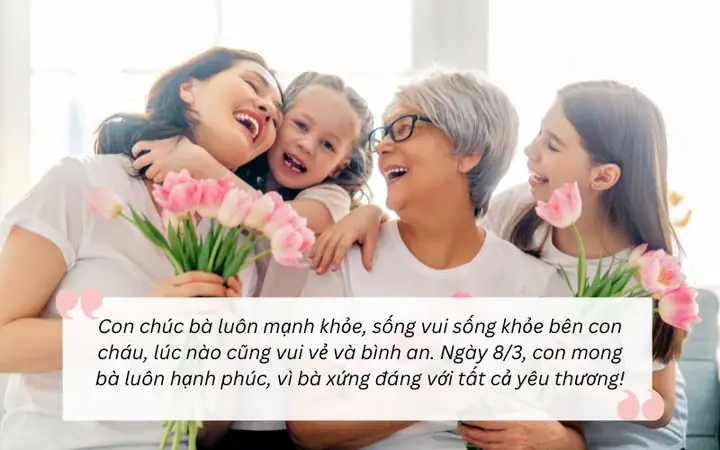 Lời Chúc 8/3 Cho Bà Lời Chúc 8/3 Cho Bà