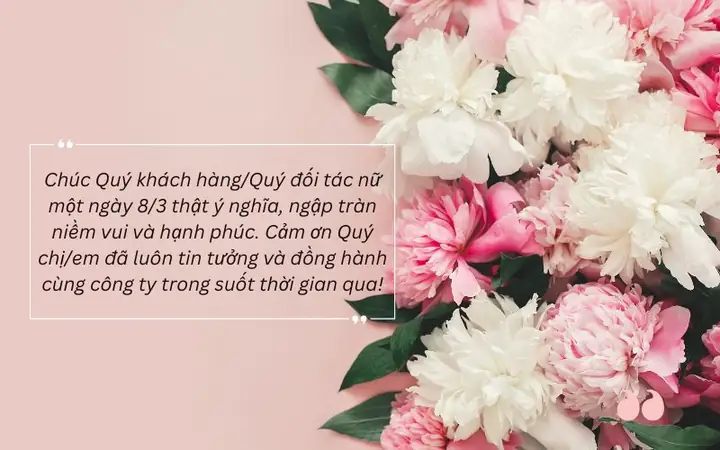 Lời Chúc 8/3 Cho Khách Hàng, Đối Tác Lời Chúc 8/3 Cho Khách Hàng, Đối Tác