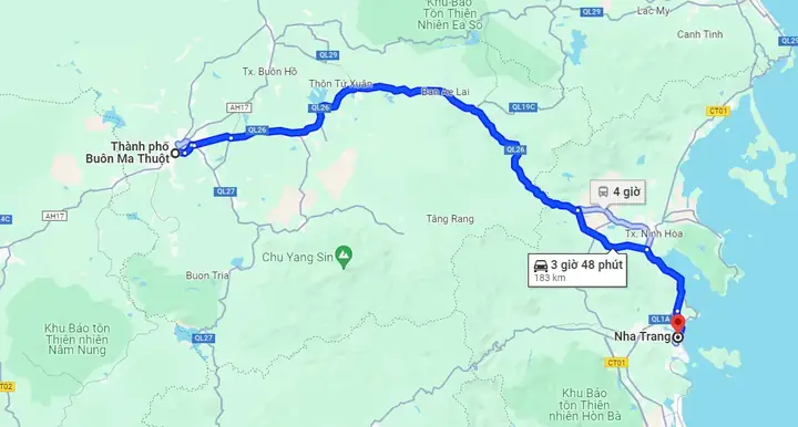 Từ Buôn Ma Thuột Đi Nha Trang Bao Nhiêu Km? Từ Buôn Ma Thuột Đi Nha Trang Bao Nhiêu Km?