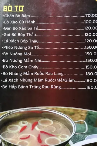 Quán Bò Tơ Gà Vườn Thành Xuân Anh