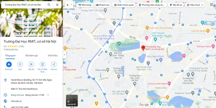 Trường Đại Học Rmit, Hà Nội Trường Đại Học Rmit, Hà Nội