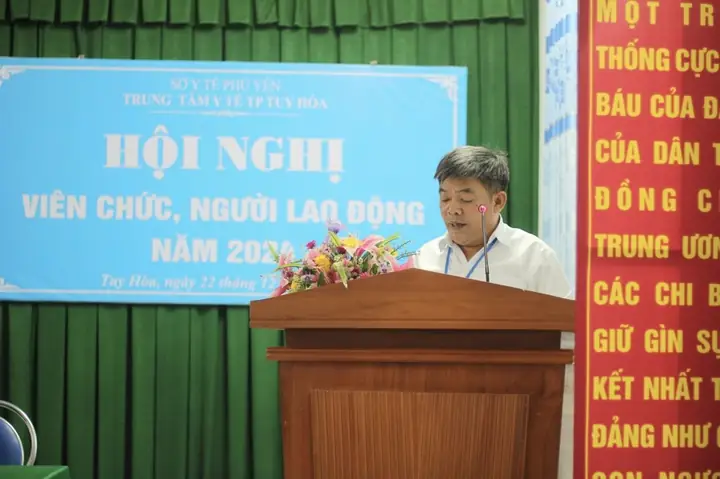 Trung Tâm Y Tế Thành Phố Tuy Hòa Tổ Chức Hội Nghị Tổng Kết Công Tác Y Tế Năm 2023 Và Hội Nghị Viên Chức - Người Lao Động Năm 2024 Trung Tâm Y Tế Thành Phố Tuy Hòa Tổ Chức Hội Nghị Tổng Kết Công Tác Y Tế Năm 2023 Và Hội Nghị Viên Chức - Người Lao Động Năm 2024