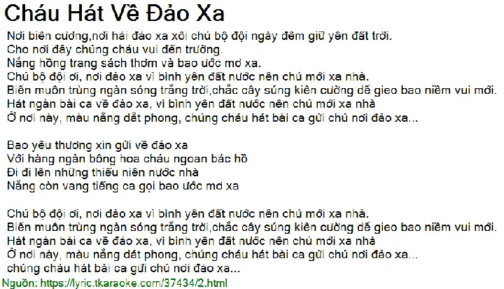 Phân Tích Ý Nghĩa Lời Bài Hát "cháu Hát Về Đảo Xa"