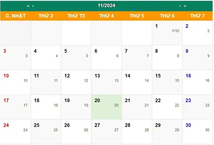 Ngày Nhà Giáo Việt Nam 20 11 2024 Thứ Mấy?