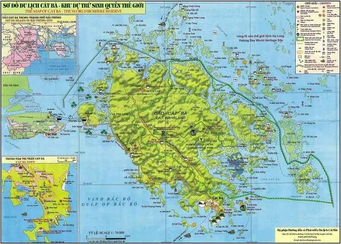 Bản đồ Du lịch Đảo Cát Bà: Hướng Dẫn Chi Tiết Khám Phá Trọn Vẹn Bản Đồ Hành Chính Cát Bà