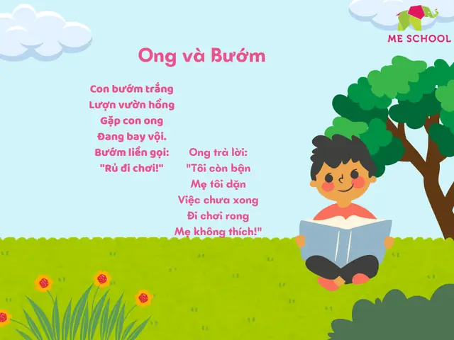 Bài Thơ Hay Cho Trẻ 3 Tuổi: Ong Và Bướm Bài Thơ Hay Cho Trẻ 3 Tuổi: Ong Và Bướm