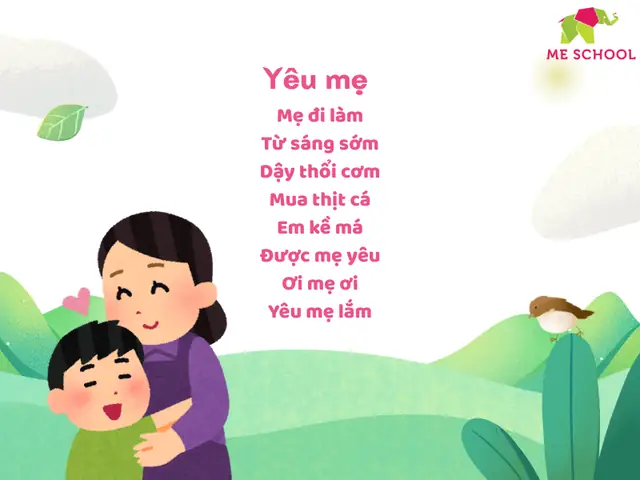 13. Bài Thơ Hay Cho Bé 3 Tuổi: Yêu Mẹ 13. Bài Thơ Hay Cho Bé 3 Tuổi: Yêu Mẹ
