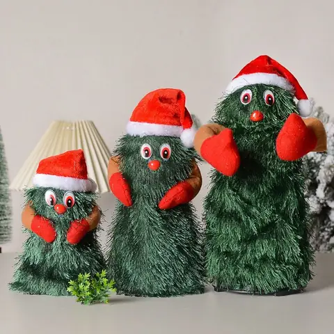 28.quà Tặng Giáng Sinh Để Bàn - Cây Thông Đội Nón Noel Nhảy Múa 28.quà Tặng Giáng Sinh Để Bàn - Cây Thông Đội Nón Noel Nhảy Múa