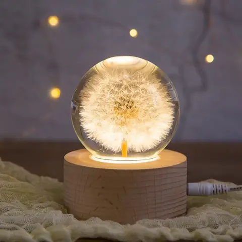 Đèn Ngủ Sạc Hình Hoa Bồ Công Anh - 7cm Đèn Ngủ Sạc Hình Hoa Bồ Công Anh - 7cm