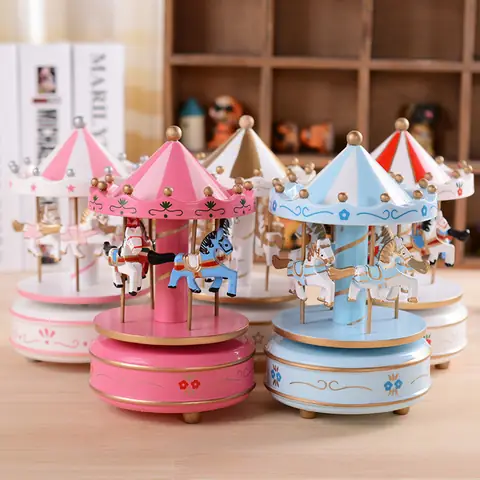 17.hộp Nhạc Vòng Quay Ngựa Gỗ (music Box Carousel) 17.hộp Nhạc Vòng Quay Ngựa Gỗ (music Box Carousel)