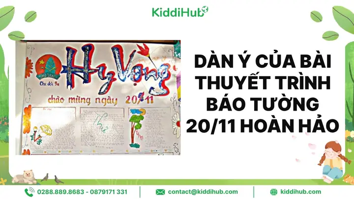 Dàn Ý Của Bài Thuyết Trình Báo Tường 20/11 Hoàn Hảo