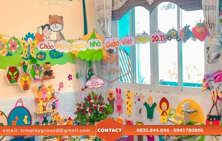 Trang Trí Góc Thiên Nhiên Lớp Mầm Non