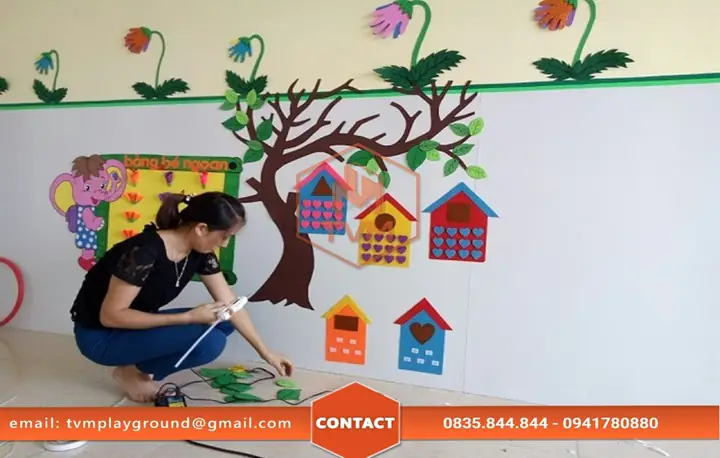 Trang Trí Cửa Lớp Mầm Non Sáng Tạo