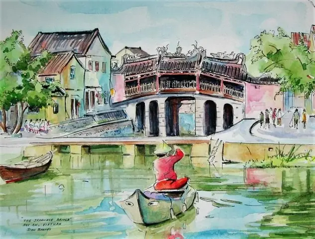 Tranh Màu Nước Phố Cổ Hội An Tranh Màu Nước Phố Cổ Hội An