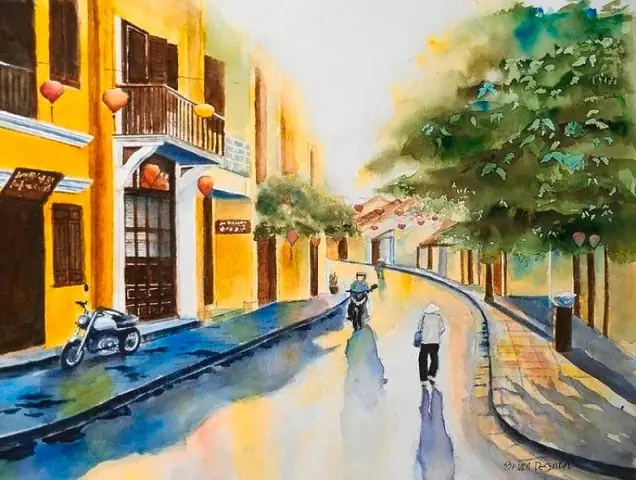 Những Mẫu Tranh Vẽ Phố Cổ Hội An Đơn Giản Đẹp Mắt Những Mẫu Tranh Vẽ Phố Cổ Hội An Đơn Giản Đẹp Mắt