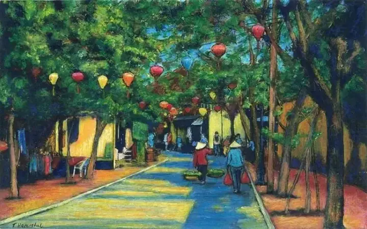 Những Mẫu Tranh Vẽ Phố Cổ Hội An Đơn Giản Đẹp Mắt Những Mẫu Tranh Vẽ Phố Cổ Hội An Đơn Giản Đẹp Mắt