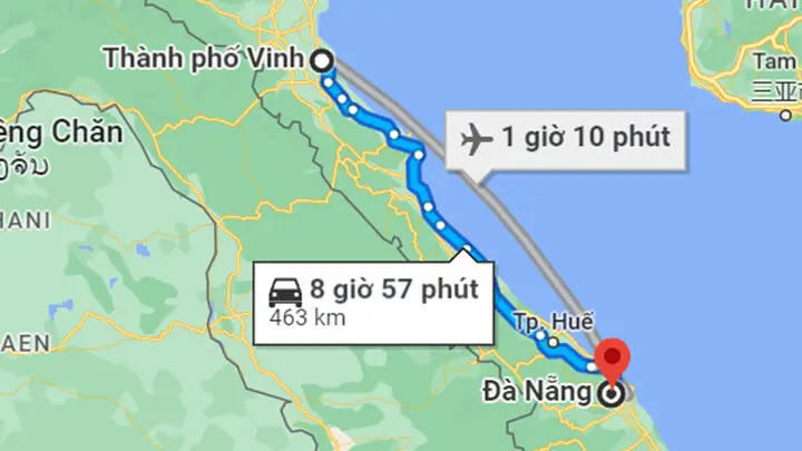 Khoảng Cách Vinh Đi Đà Nẵng Bao Nhiêu Km Theo Đường Bộ?